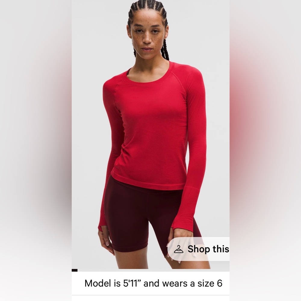Lululemon Swiftly Tech Long Sleeve 2.0 Race Length-NWT!!!